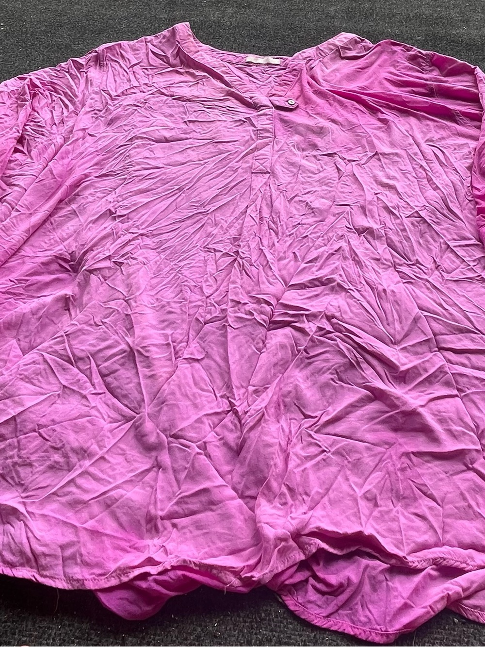 Women’s Pink Blouse - Lightweight Button-Front Top